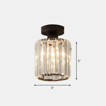 DecorBites™ DecorBites™ Prismatic Crystal Geometric Flush Mount Ceiling Light - Postmodern Style