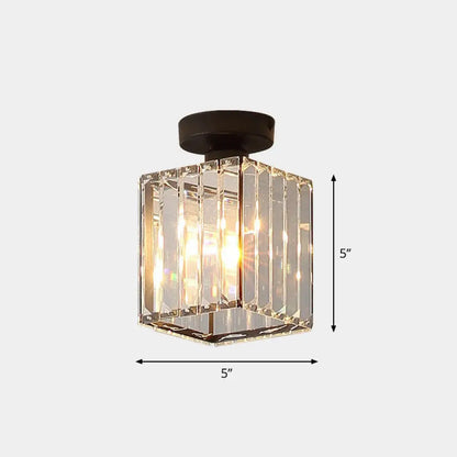DecorBites™ DecorBites™ Prismatic Crystal Geometric Flush Mount Ceiling Light - Postmodern Style