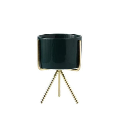 Ida - Ceramic Flower Planters with Modern Stand