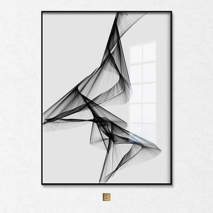 "Nakskov's Black & White" - Stretched Canvas