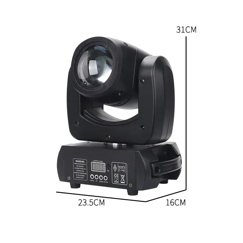 Professional black 120w led beam spot moving head stage light with digital display and circular led beam spot lens housing