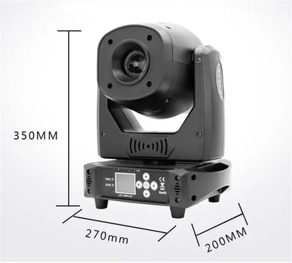 Professional black 120w led moving head stage light with lcd display and control panel by decorbites for living room decor