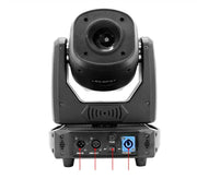 Black decorbites 120w led moving head stage light back side with angular design and control ports for living room use