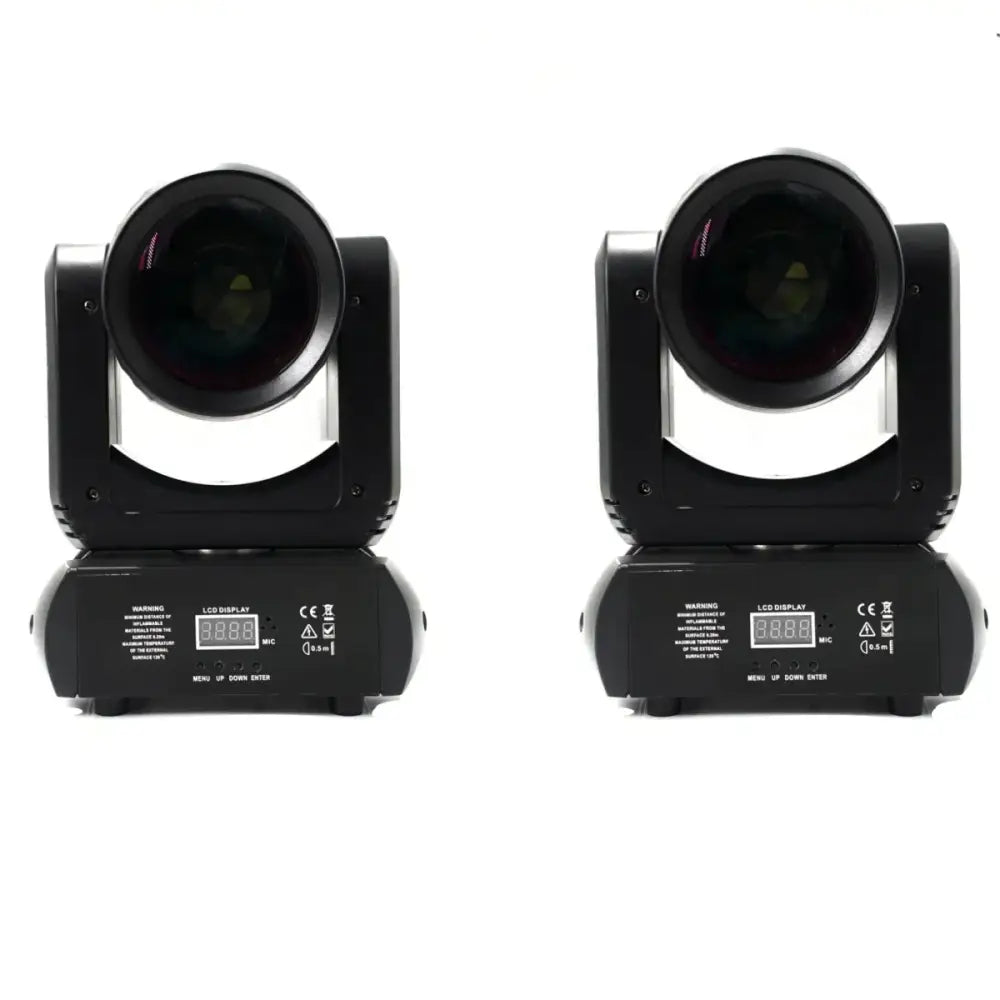 Professional black 150w mini led moving head spotlights with digital displays and adjustable lens housings for disco use