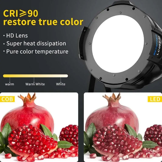 Professional black decorbites big dipper led stage light with warm and cold white, sleek design, and visible mounting hardware