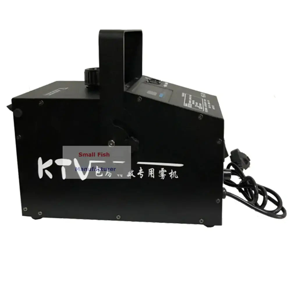 Professional black mist haze machine with a sturdy rectangular body and control panel for ktv stage fogger use