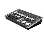 Professional black and white dmx max lighting controller mu-8h with digital display and sliders for precise lighting control