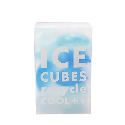 Purple heart blue and white translucent ice cube mold tray with frosted text ice cubes and recycle cool use for kitchen