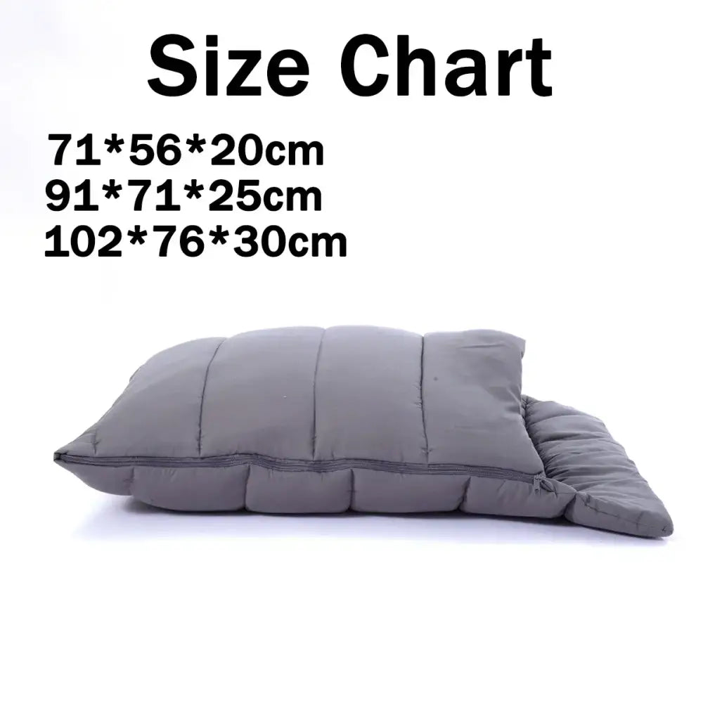 Quilted gray soft cat cave bed with segmented stitching and zipper closure for washable pet hideaway use