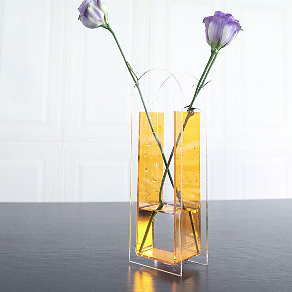 Rainbow Color Acrylic Vase Nordic Style - Vase