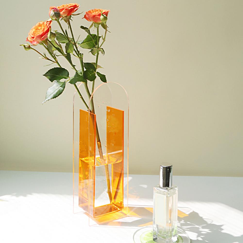 Rainbow Color Acrylic Vase Nordic Style - Vase
