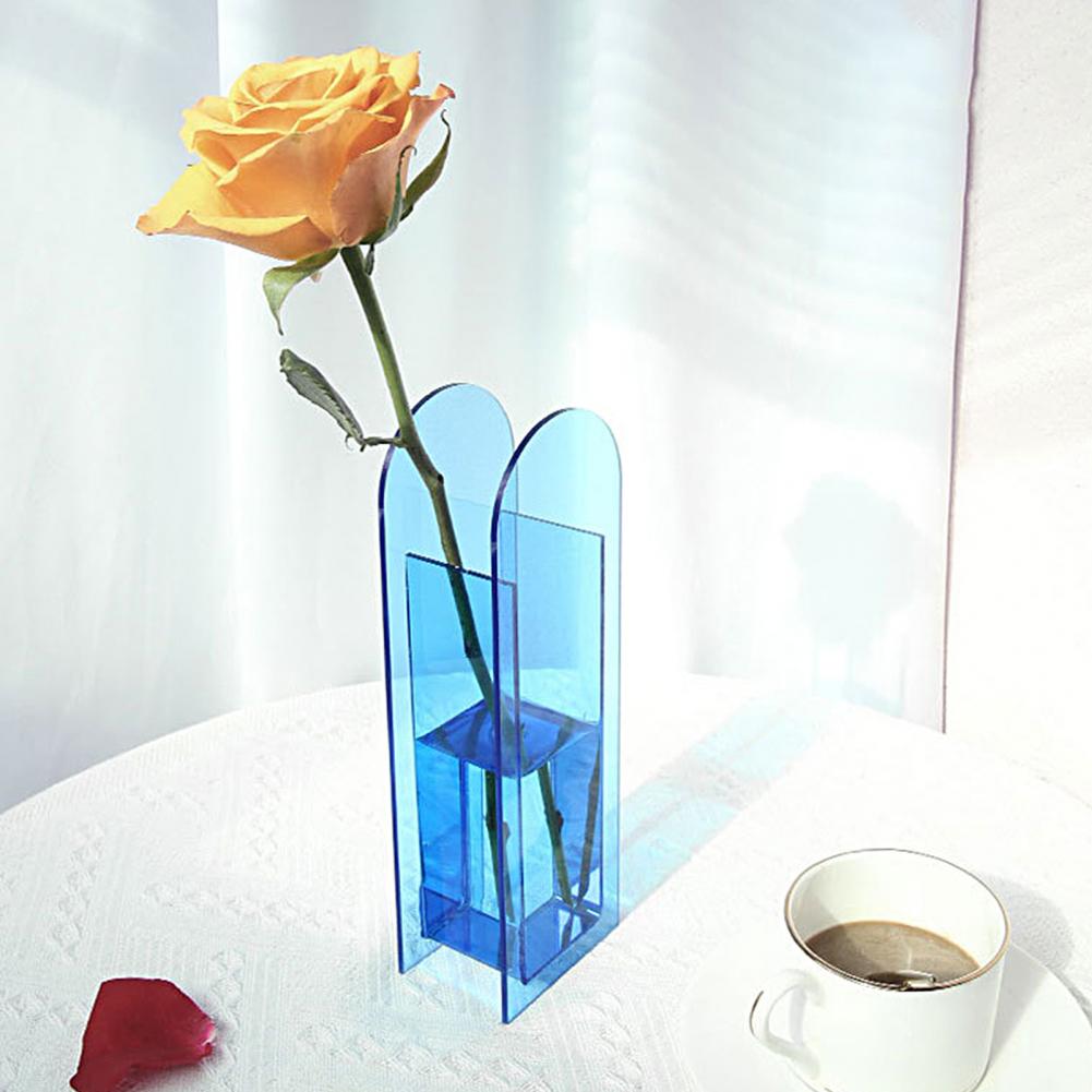 Rainbow Color Acrylic Vase Nordic Style - Vase
