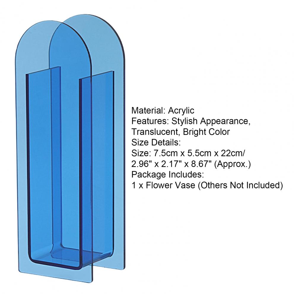 Rainbow Color Acrylic Vase Nordic Style - Vase