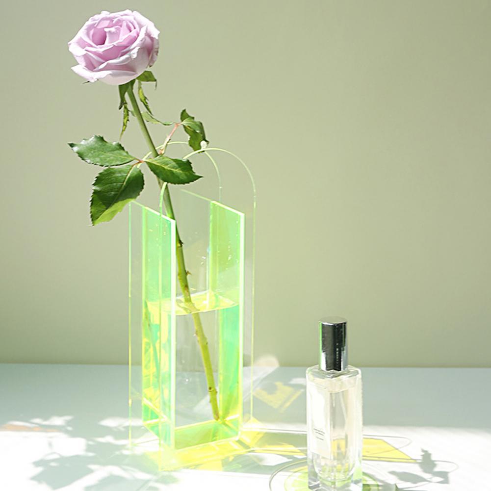 Rainbow Color Acrylic Vase Nordic Style - Vase