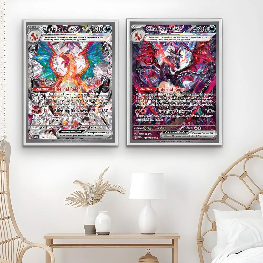 Rare Japanese Anime Charizard Poster Decoration Art - Posters