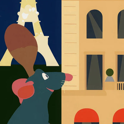 Ratatouille Cartoon Art Print for Kitchen Decor - Posters