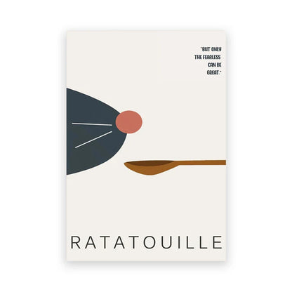 Ratatouille Cartoon Art Print for Kitchen Decor - PB30103 / 30x40 cm No Frame - Posters