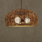 Rattan Tea Room Chandelier: Asian Style Pendant Lighting Fixture