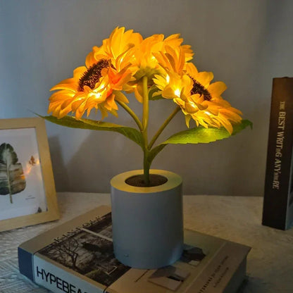 Rechargeable Sunflower LED Night Light for Bedroom - Night Light
