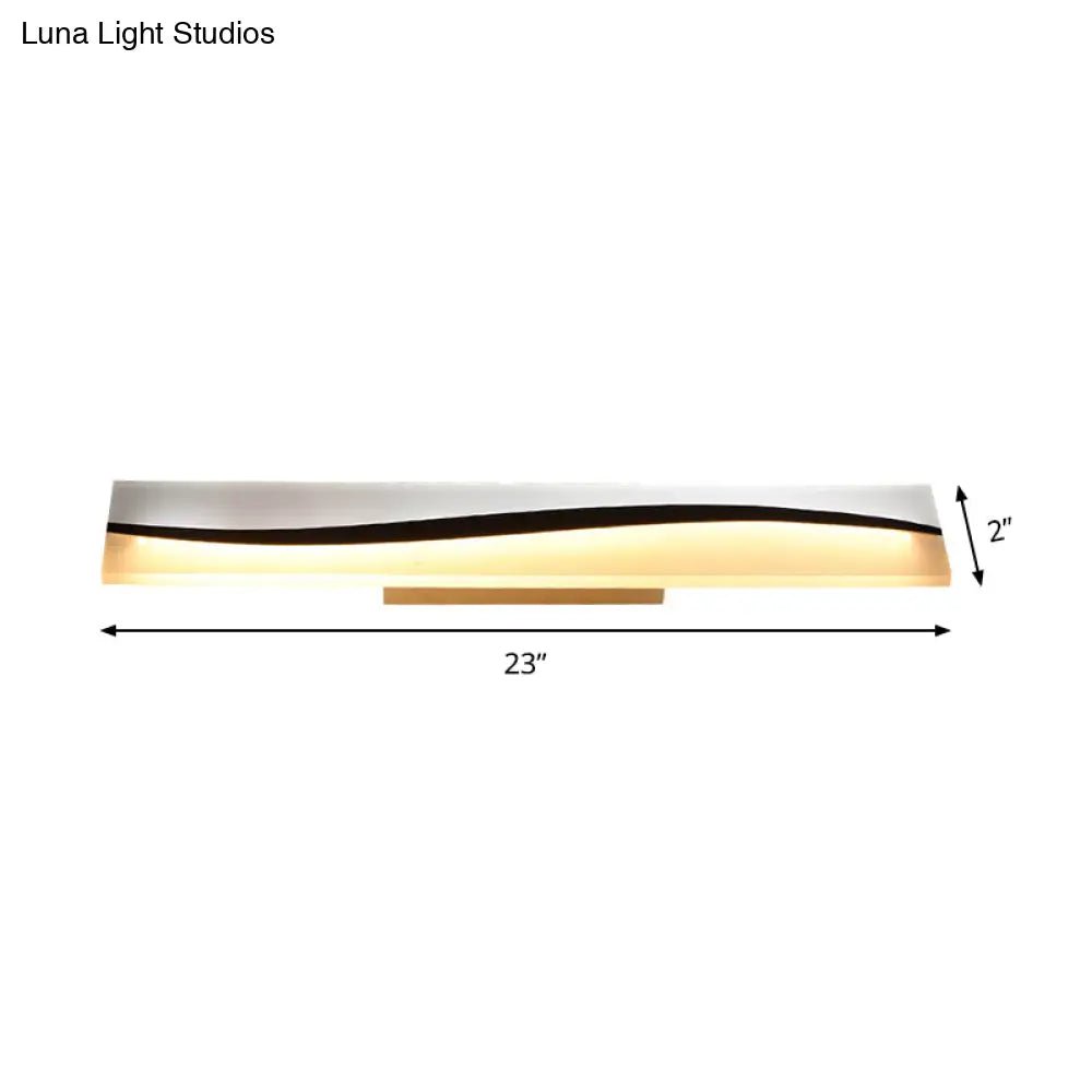 DecorBites™ DecorBites™ Rectangular LED Vanity Mirror Lamp 16"/19.5"/23" Wide, Water and Fog Resistant, in Warm/White