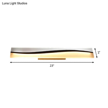 DecorBites™ DecorBites™ Rectangular LED Vanity Mirror Lamp 16"/19.5"/23" Wide, Water and Fog Resistant, in Warm/White