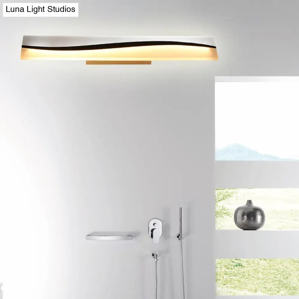 DecorBites™ DecorBites™ Rectangular LED Vanity Mirror Lamp 16"/19.5"/23" Wide, Water and Fog Resistant, in Warm/White