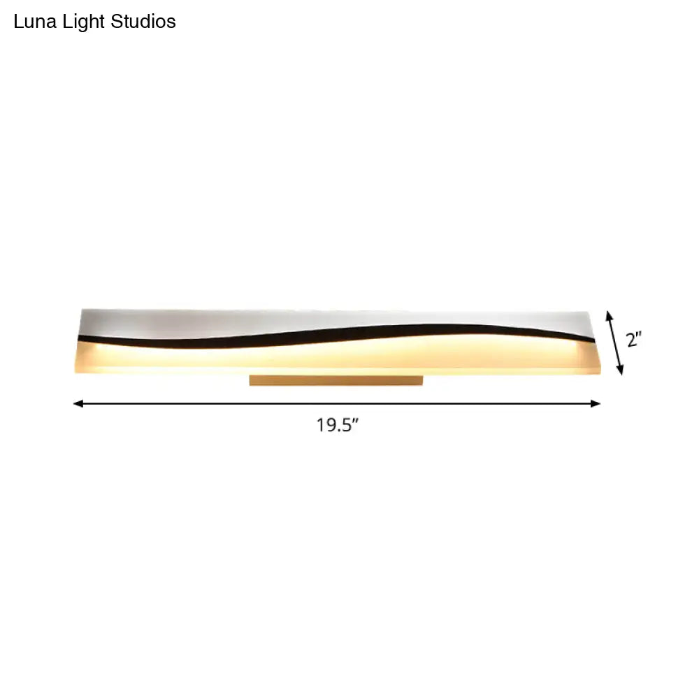 DecorBites™ DecorBites™ Rectangular LED Vanity Mirror Lamp 16"/19.5"/23" Wide, Water and Fog Resistant, in Warm/White