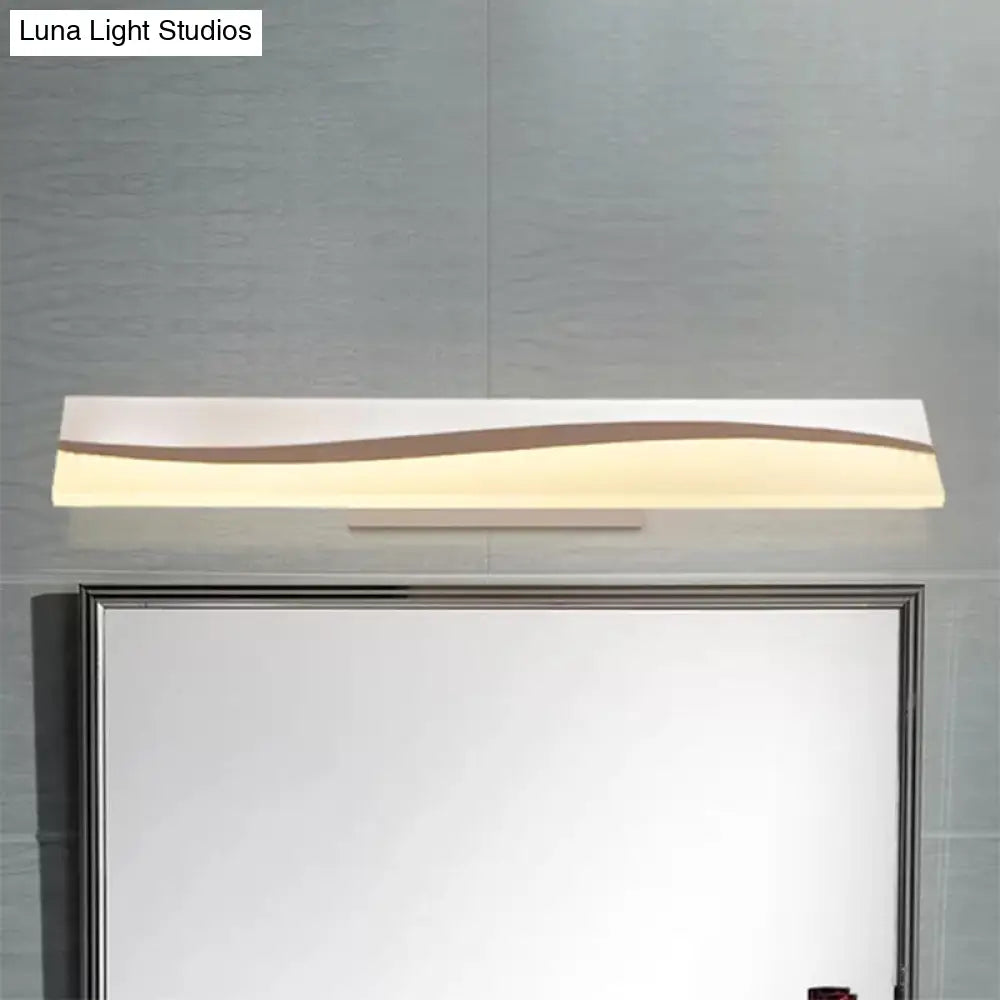 DecorBites™ DecorBites™ Rectangular LED Vanity Mirror Lamp 16"/19.5"/23" Wide, Water and Fog Resistant, in Warm/White