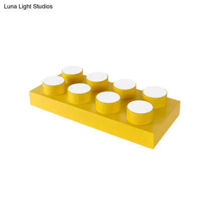 DecorBites™ DecorBites™ Rectangular Multi-Head Metal Ceiling Lamp for Modern Kitchen Flush Mount