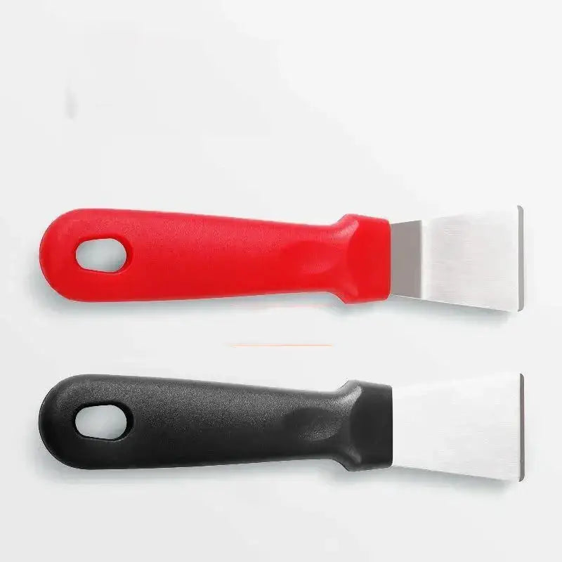 Red and black stainless steel ice remover tool with plastic handles by decorbites ice remover tool for kitchen use