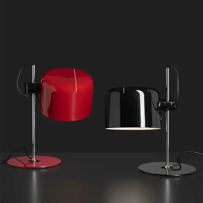 Red and black chrome coupe table lamp with polished chrome stand ideal for bedroom decorbites chrome coupe decor