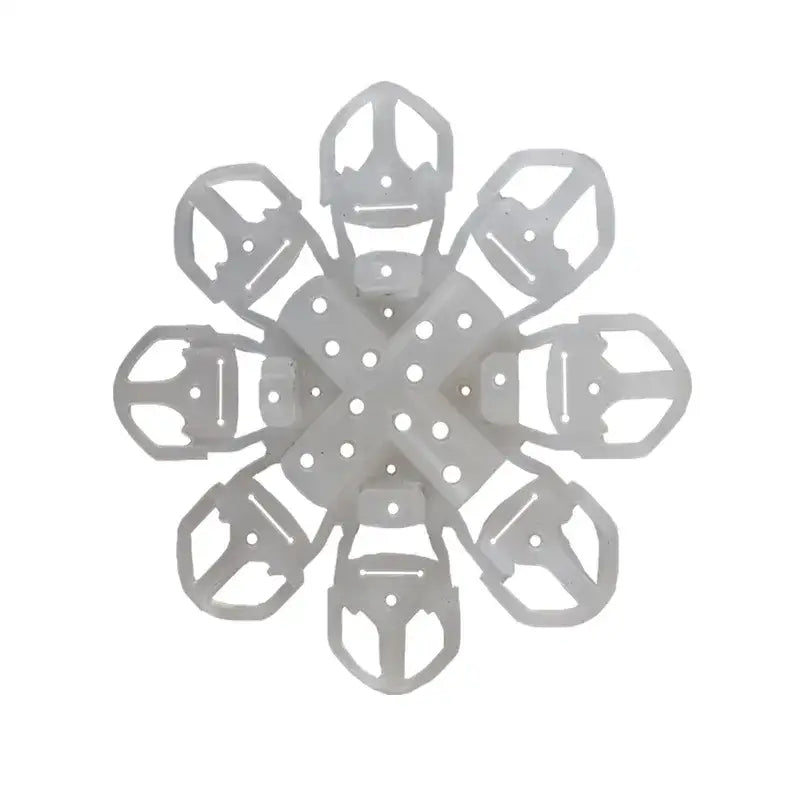 White plastic snowflake shaped bicycle pedal holder for decorbites espresso machine brush cleaner kitchen tool