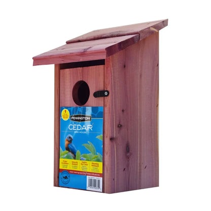 Red Cedar Bluebird House with Mounting Pole - United States