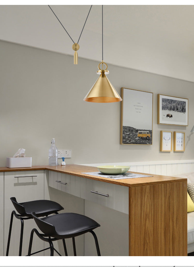 Brass Small Chandelier