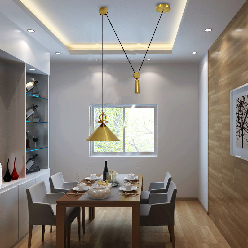 Brass Small Chandelier