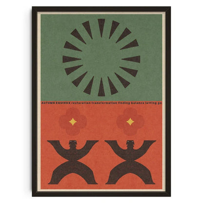 Retro Abstract Canvas Print for Home Décor - Posters