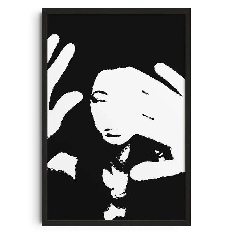 Retro Abstract Vintage Canvas Print Wall Art - Style-10 / 50X70cm Unframed - Posters