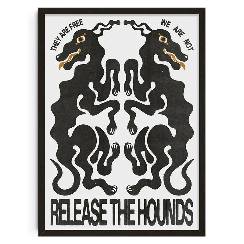 Retro Abstract Vintage Canvas Print Wall Art - Style-24 / 50X70cm Unframed - Posters