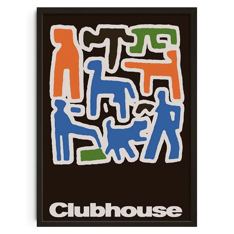 Retro Abstract Vintage Canvas Print Wall Art - Style-28 / 50X70cm Unframed - Posters