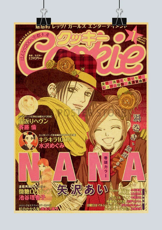 Retro Anime NANA Kraft Poster - 2021 Arrivals - Q173 16 / 30X21CM - Posters