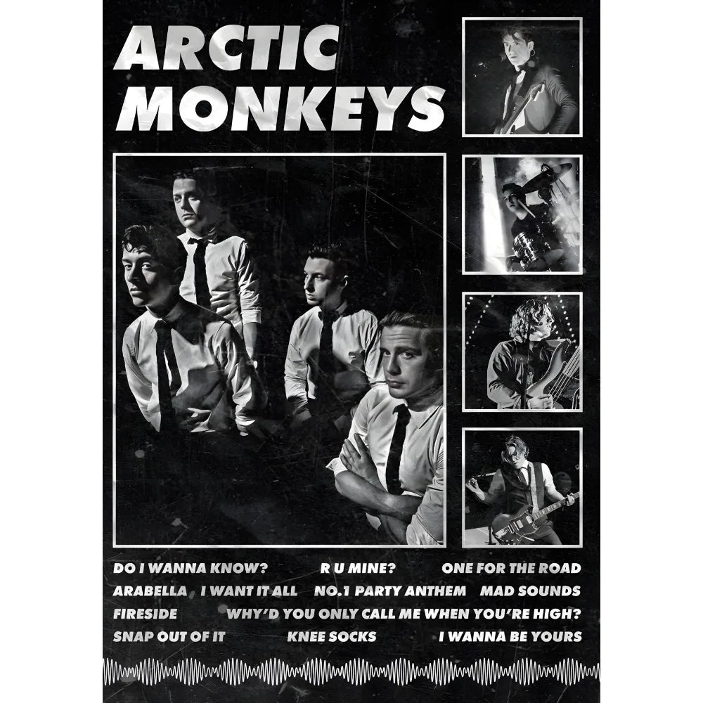 Retro Arctic Monkeys Singer Poster - Waterproof Wall Art - z7 / 15X20cmNoframe - Posters