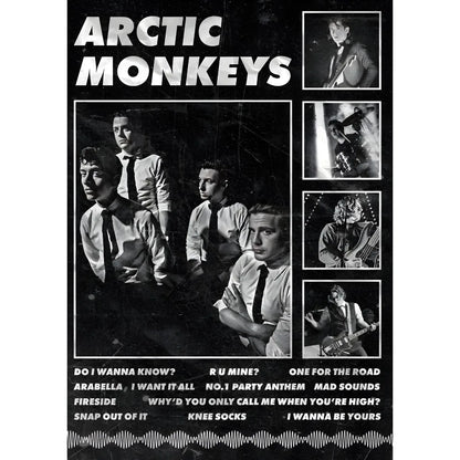 Retro Arctic Monkeys Singer Poster - Waterproof Wall Art - z7 / 15X20cmNoframe - Posters