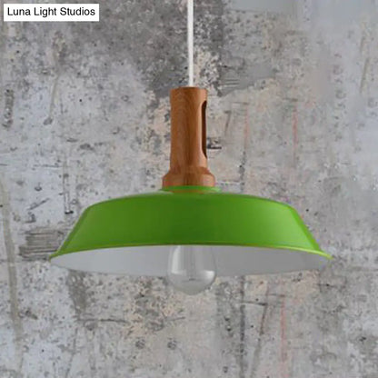 Retro Barn Hanging Light - Stylish 10" or 14" Metal Ceiling Fixture for Kitchen in Black or White