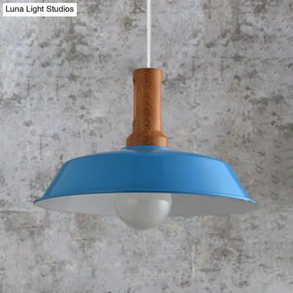 Retro Barn Hanging Light - Stylish 10" or 14" Metal Ceiling Fixture for Kitchen in Black or White