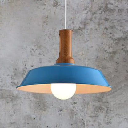 Retro Barn Hanging Light - Stylish 10" or 14" Metal Ceiling Fixture for Kitchen in Black or White