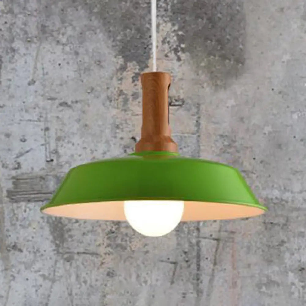 Retro Barn Hanging Light - Stylish 10" or 14" Metal Ceiling Fixture for Kitchen in Black or White