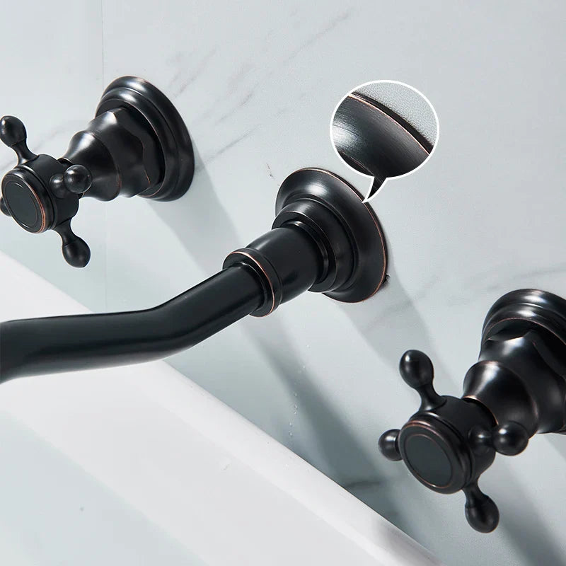 Retro Color Wall Mounted Bathroom Faucet