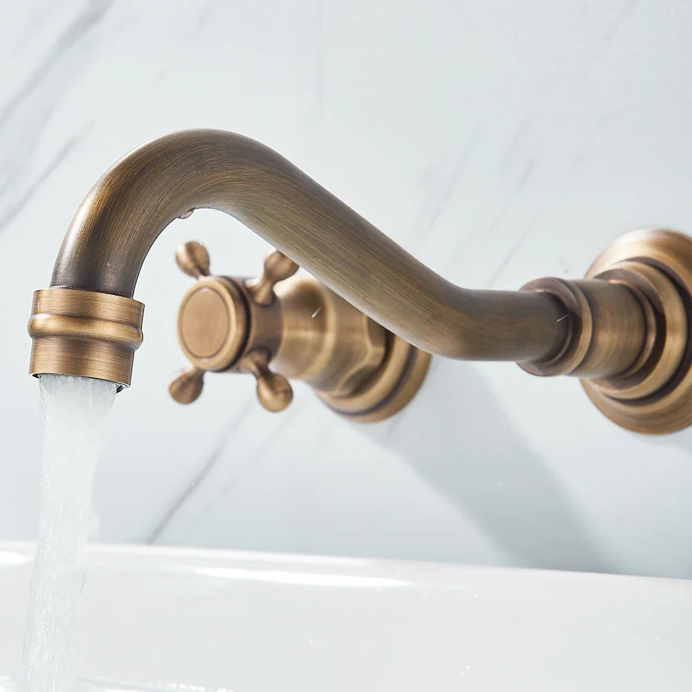 Retro Color Wall Mounted Bathroom Faucet