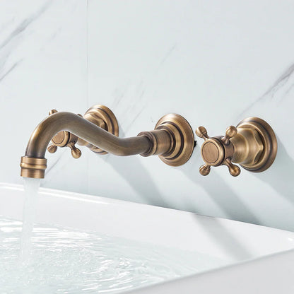 Retro Color Wall Mounted Bathroom Faucet