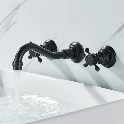 Retro Color Wall Mounted Bathroom Faucet